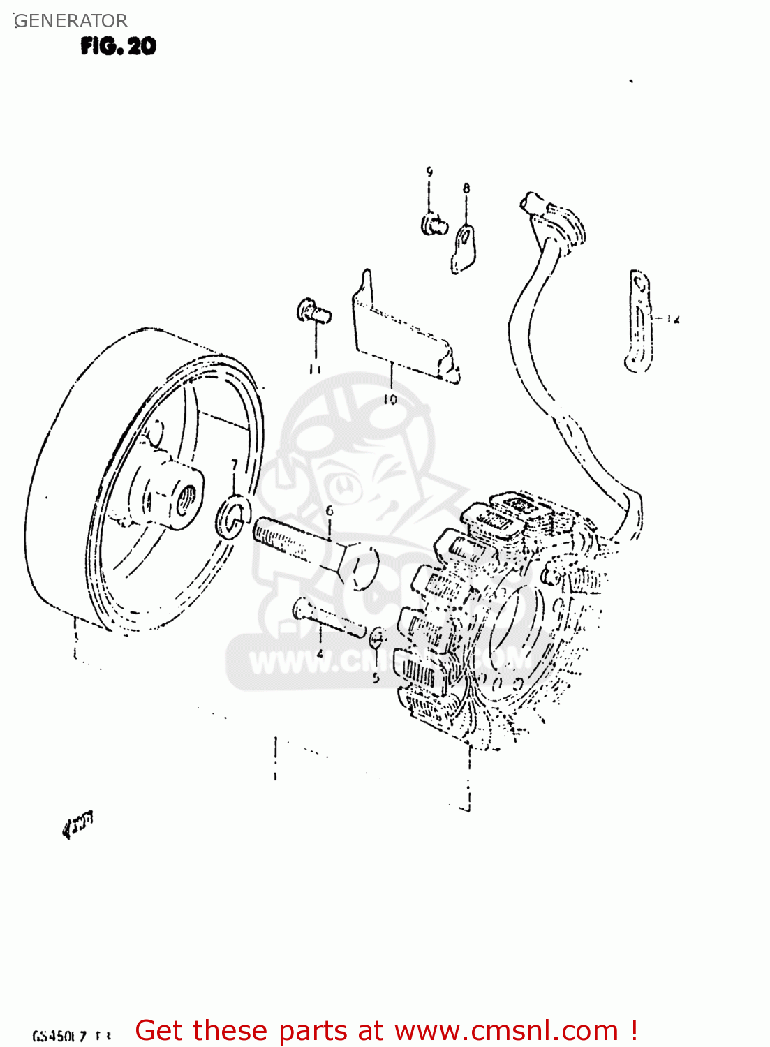 GENERATOR GS450L 1980 (T) USA (E03)