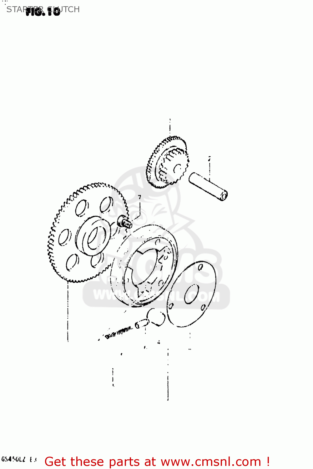 STARTER CLUTCH GS450L 1980 (T) USA (E03)
