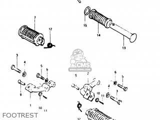 FOOTREST - GS450L 1980 (T) USA (E03)