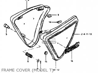 FRAME COVER (MODEL T) - GS450L 1980 (T) USA (E03)