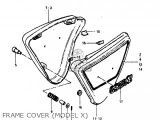 FRAME COVER (MODEL X) - GS450L 1980 (T) USA (E03)