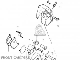FRONT CARIPERS - GS450L 1980 (T) USA (E03)