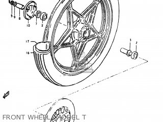 FRONT WHEEL (MODEL T - GS450L 1980 (T) USA (E03)