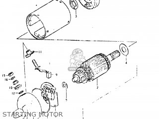 STARTING MOTOR - GS450L 1980 (T) USA (E03)