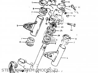 STEERING STEM (MODEL Z) - GS450L 1980 (T) USA (E03)