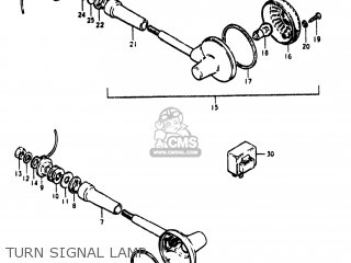 TURN SIGNAL LAMP - GS450L 1980 (T) USA (E03)