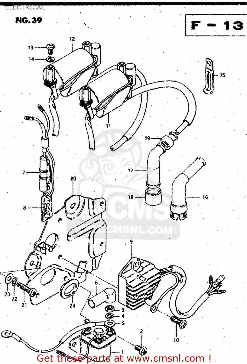 Suzuki Gs450l 1981 (x) (e02 E15 E21 E22 E24 E25 E39 ... gs450 wiring diagram 