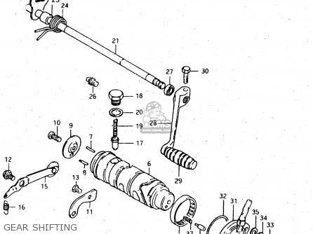 GEAR SHIFTING - GS450L 1981 (X) (E02 E15 E21 E22 E24 E25 E39)