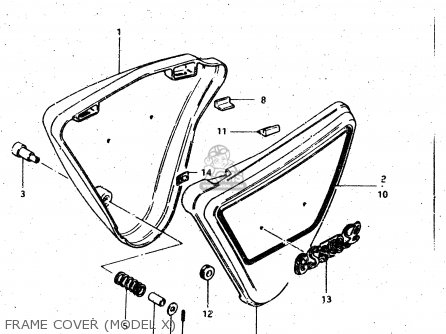 FRAME COVER (MODEL X) - GS450L 1981 (X) (E02 E15 E21 E22 E24 E25 E39)
