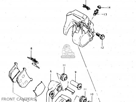 FRONT CALIPERS - GS450L 1981 (X) (E02 E15 E21 E22 E24 E25 E39)