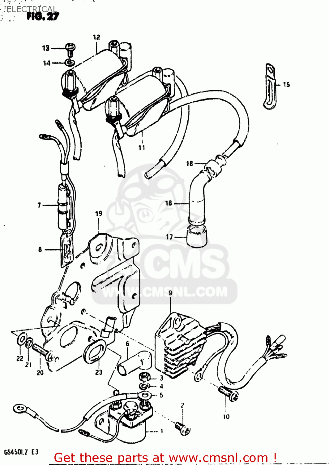 ELECTRICAL GS450L 1981 (X) USA (E03)