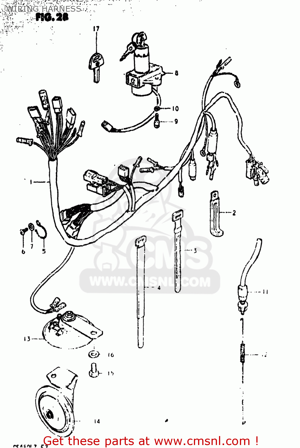 WIRING HARNESS GS450L 1981 (X) USA (E03)