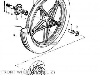 FRONT WHEEL (MODEL Z) - GS450L 1981 (X) USA (E03)