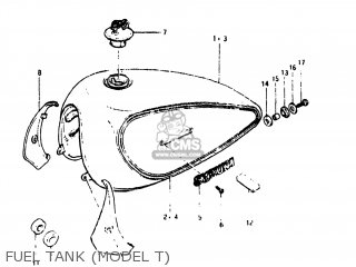 FUEL TANK (MODEL T) - GS450L 1981 (X) USA (E03)