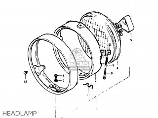 HEADLAMP - GS450L 1981 (X) USA (E03)