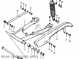 REAR SWINGING ARM - GS450L 1981 (X) USA (E03)