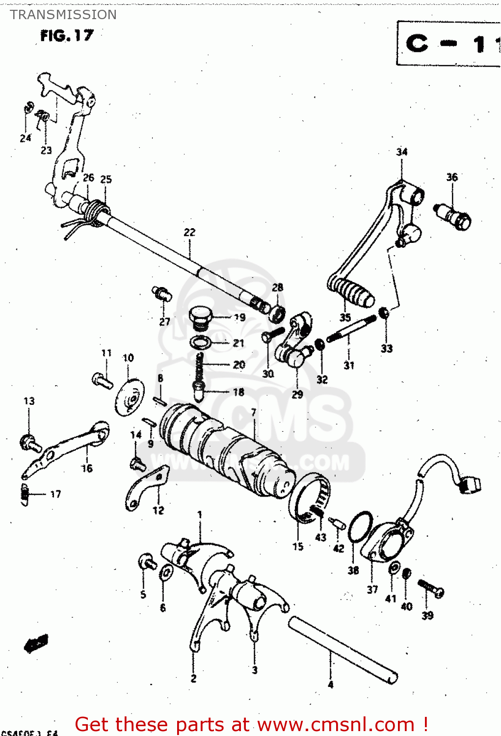 TRANSMISSION GS450L 1982 (Z) (E02 E21 E24 E25 E34 E39)
