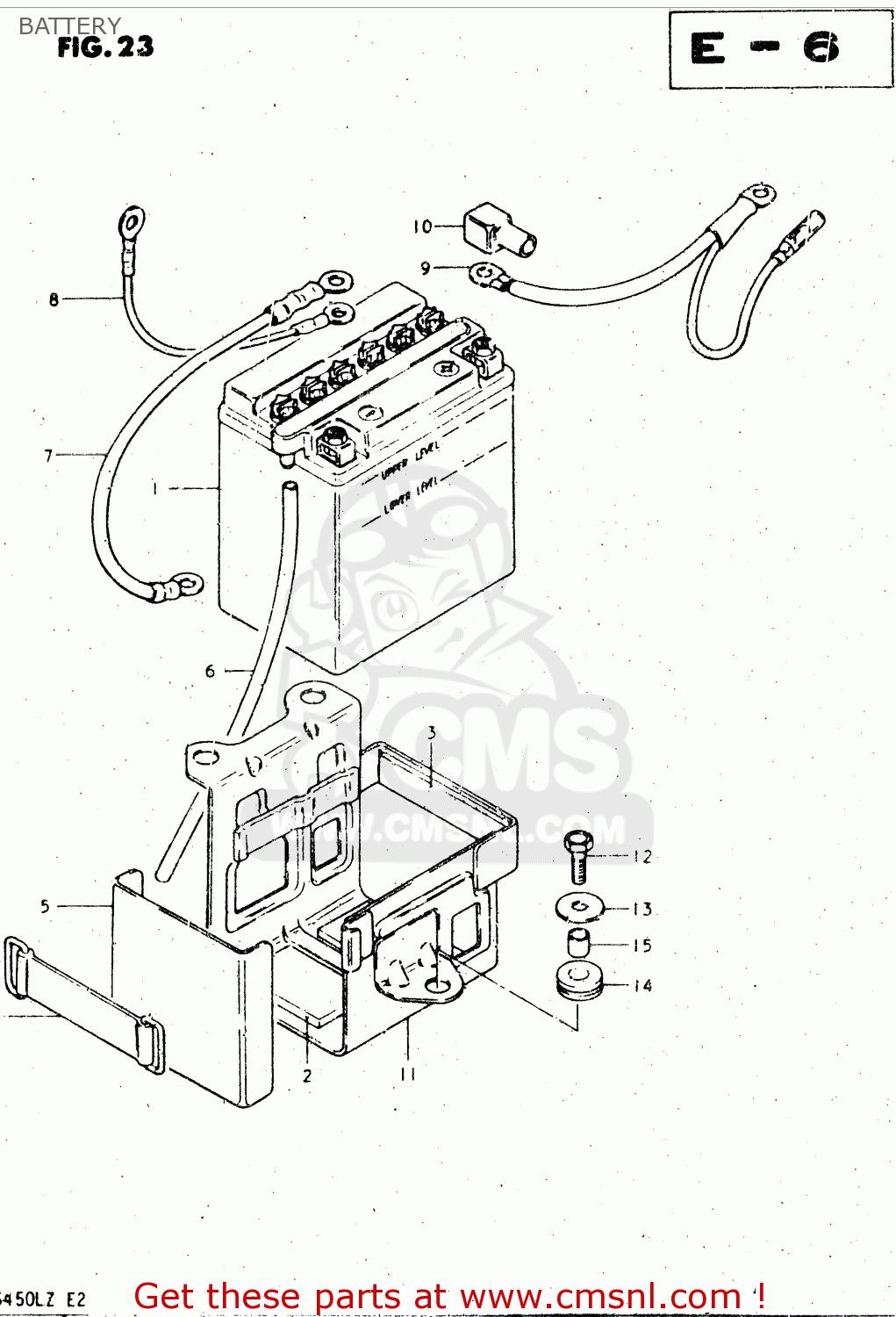 BATTERY GS450L 1982 (Z) (E02 E21 E24 E25 E34 E39)
