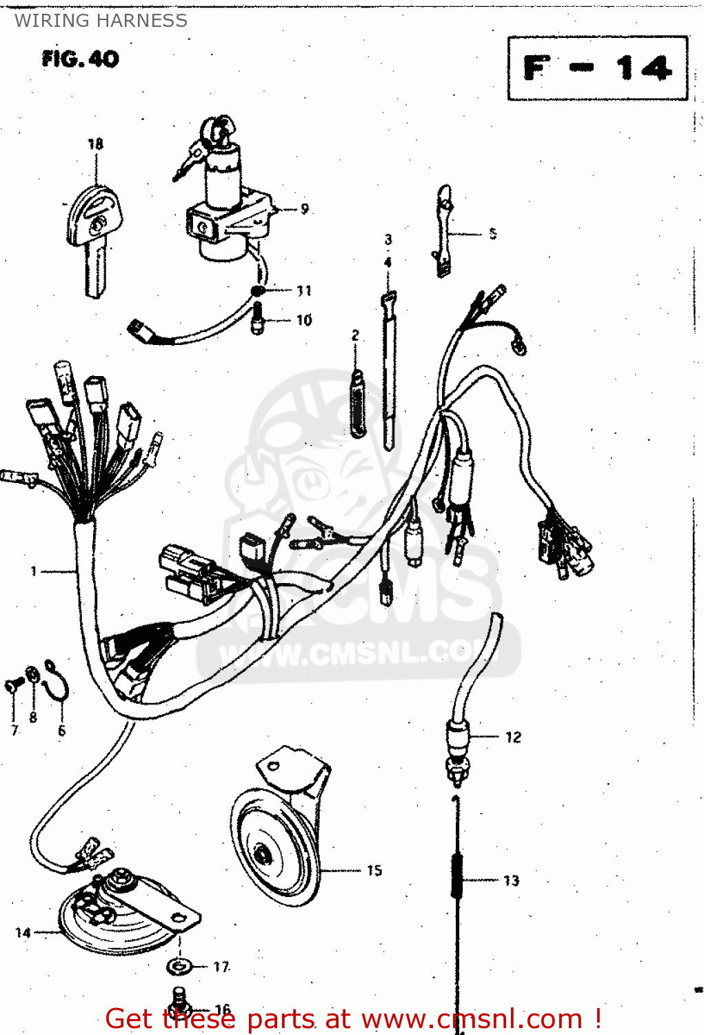 WIRING HARNESS GS450L 1982 (Z) (E02 E21 E24 E25 E34 E39)