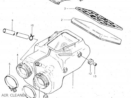 AIR CLEANER - GS450L 1982 (Z) (E02 E21 E24 E25 E34 E39)
