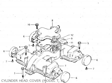 CYLINDER HEAD COVER (MODEL T, X) - GS450L 1982 (Z) (E02 E21 E24 E25 E34 E39)
