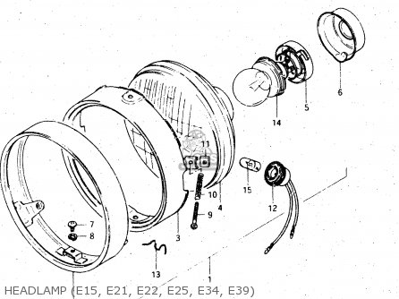 HEADLAMP (E15, E21, E22, E25, E34, E39) - GS450L 1982 (Z) (E02 E21 E24 E25 E34 E39)