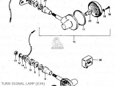 TURN SIGNAL LAMP (E34) - GS450L 1982 (Z) (E02 E21 E24 E25 E34 E39)