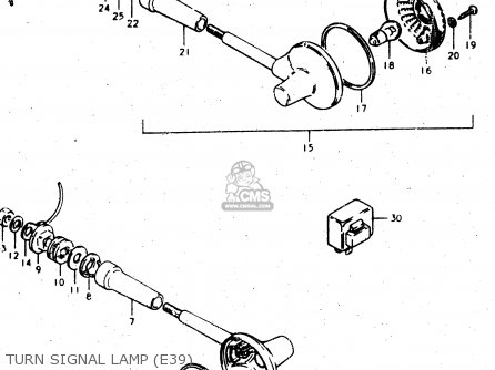 TURN SIGNAL LAMP (E39) - GS450L 1982 (Z) (E02 E21 E24 E25 E34 E39)