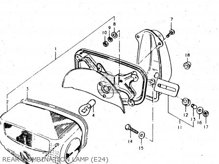 REAR COMBINATION LAMP (E24) - GS450L 1982 (Z) (E02 E21 E24 E25 E34 E39)