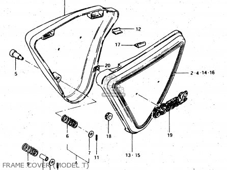 FRAME COVER (MODEL T) - GS450L 1982 (Z) (E02 E21 E24 E25 E34 E39)