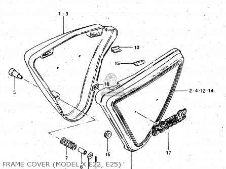 FRAME COVER (MODEL X E22, E25) - GS450L 1982 (Z) (E02 E21 E24 E25 E34 E39)