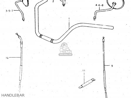 HANDLEBAR - GS450L 1982 (Z) (E02 E21 E24 E25 E34 E39)