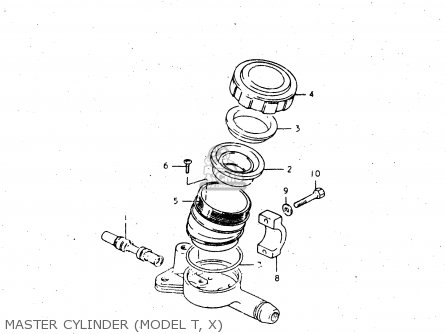 MASTER CYLINDER (MODEL T, X) - GS450L 1982 (Z) (E02 E21 E24 E25 E34 E39)