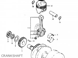 CRANKSHAFT - GS450L 1982 (Z) USA (E03)
