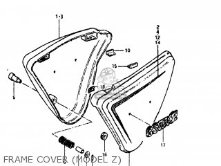 FRAME COVER (MODEL Z) - GS450L 1982 (Z) USA (E03)