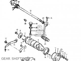 GEAR SHIFTING - GS450L 1982 (Z) USA (E03)