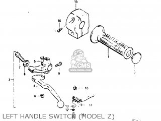 LEFT HANDLE SWITCH (MODEL Z) - GS450L 1982 (Z) USA (E03)