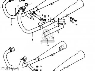 MUFFLER - GS450L 1982 (Z) USA (E03)
