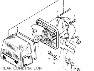 REAR COMBINATION - GS450L 1982 (Z) USA (E03)