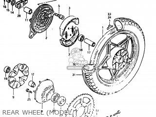 REAR WHEEL (MODEL T - GS450L 1982 (Z) USA (E03)