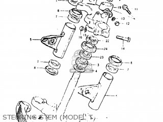 STEERING STEM (MODEL T - GS450L 1982 (Z) USA (E03)