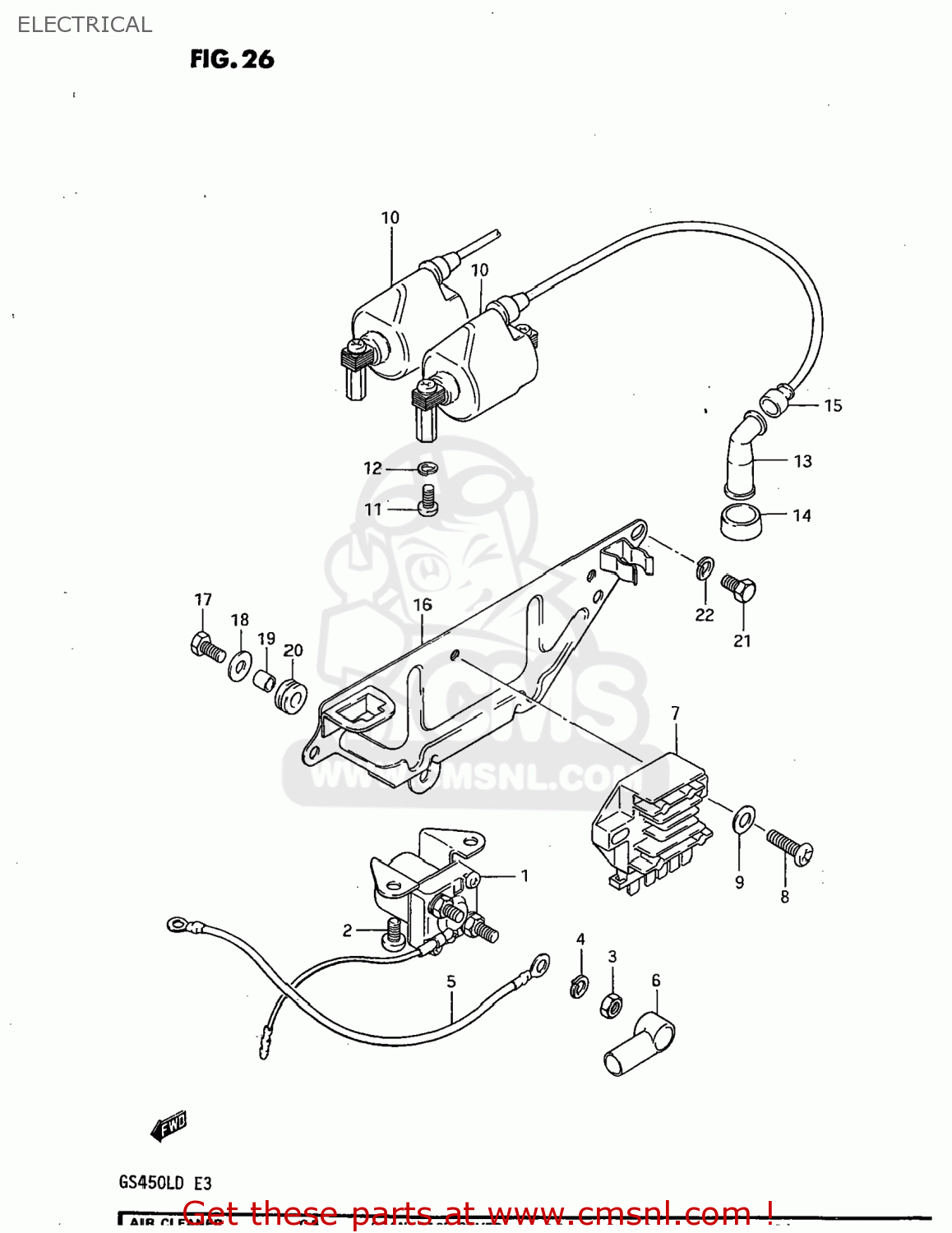 ELECTRICAL GS450L 1983 (D) USA (E03)