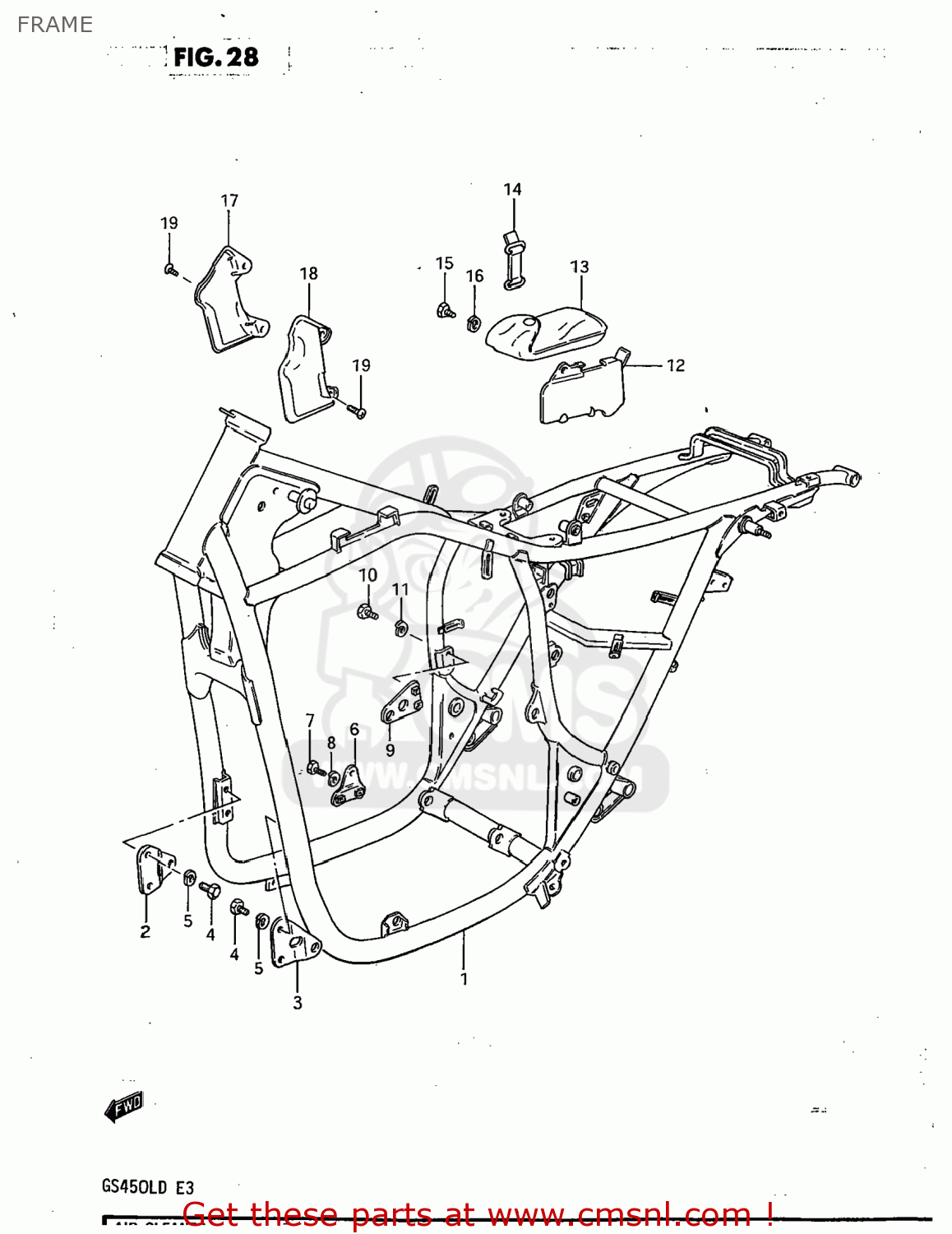 FRAME GS450L 1983 (D) USA (E03)