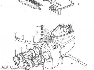 AIR CLEANER - GS450L 1983 (D) USA (E03)