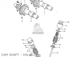 CAM SHAFT - VALVE - GS450L 1983 (D) USA (E03)