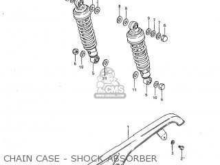CHAIN CASE - SHOCK ABSORBER - GS450L 1983 (D) USA (E03)