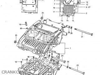 CRANKCASE - GS450L 1983 (D) USA (E03)