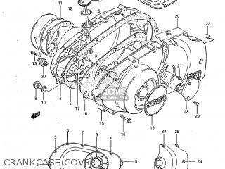CRANKCASE COVER - GS450L 1983 (D) USA (E03)
