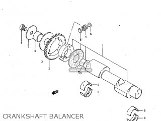 CRANKSHAFT BALANCER - GS450L 1983 (D) USA (E03)