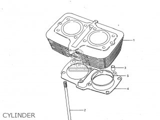 CYLINDER - GS450L 1983 (D) USA (E03)